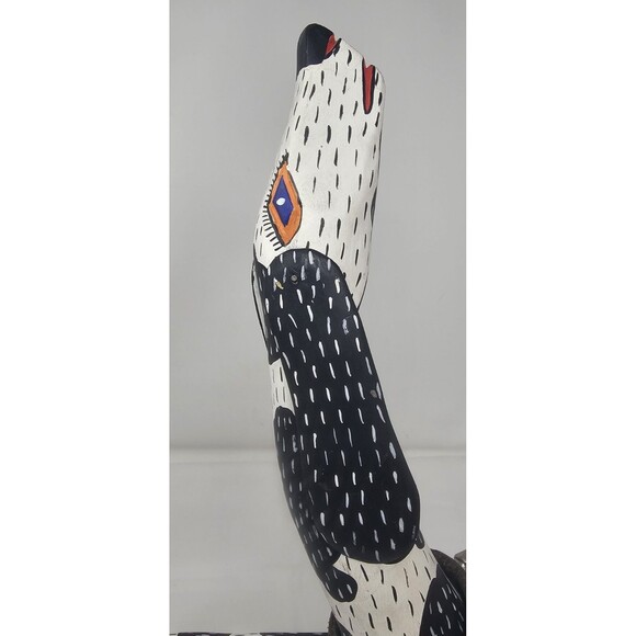 Oaxacan Painted Mexican Folk Art Dog Leather Collar Alebrije Wood By Juan 15x11" - Picture 2 of 16